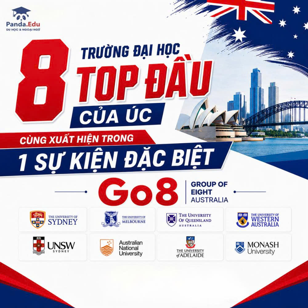 8 trường đại học top đầu của Úc - Nhóm Go8 Australia cùng xuất hiện trong 1 sự kiện đặc biệt